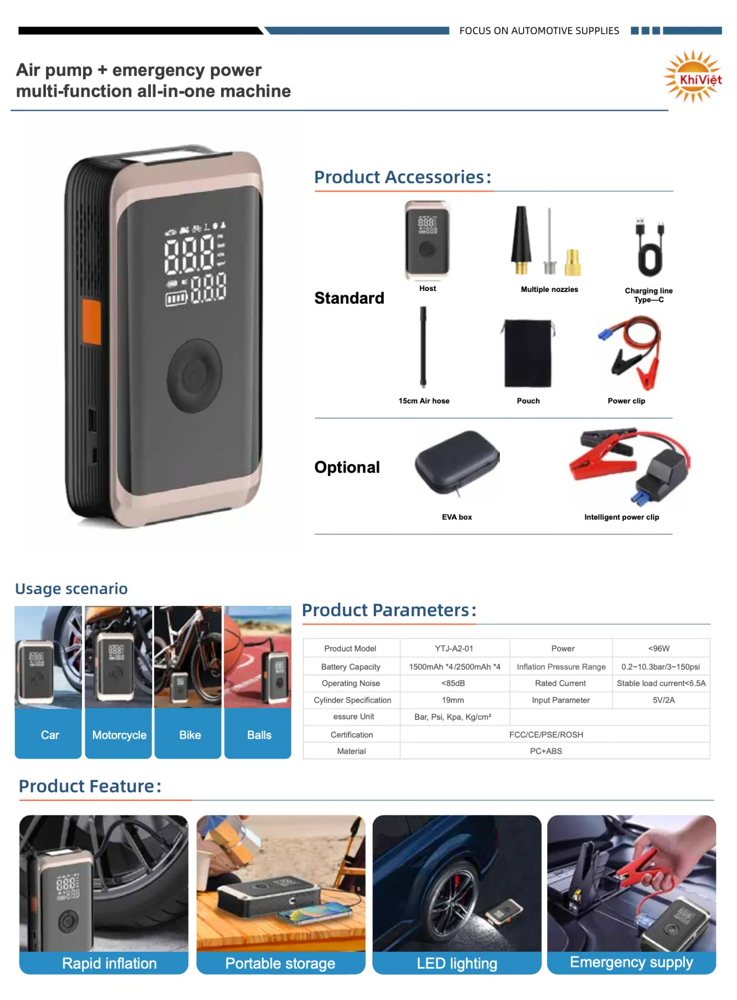 Air Pump + Emergency Power Multi-Function Machine product details